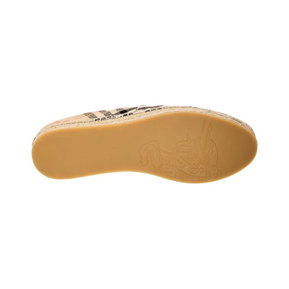 Burberry Mews Check Linen Espadrille - Picture 4 of 5